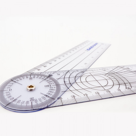 Goniomètre de poche 360° - 20 cm