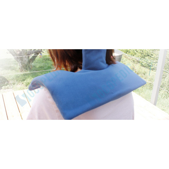 Compresse de boue Thermale Premium (Scapulo Cervicale) sur patiente