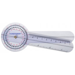 Goniomètre en plastique 15 cm - 0 à 360° par 1° - Saehan