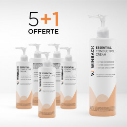 5+1 OFFERTE ! Crème conductrice Tecar & Thermo-Cryo 5 (HF Essential Cream) 1000 mL - Winback