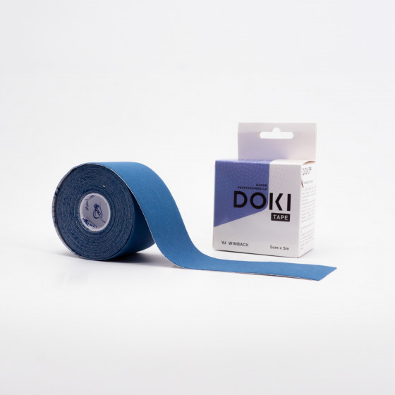 Bande Taping Doki Pro 5cm x 5m coloris bleu fonçé
