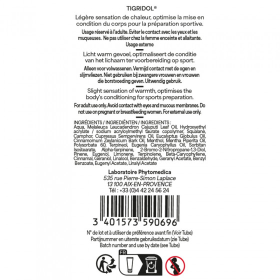 Tigridol® 250 ml – Gel chauffant et apaisant - PhytoMédica